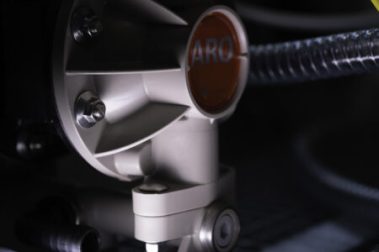 Pompa pneumatica utilizzata nel sistema automatico di diluizione colla progettato da Movingfluid