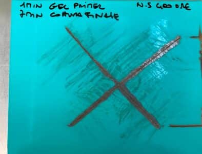 Sistema IR+ADIA di Movingfluid. Polimerizzazione vernice in polvere tramite IR su superficie metallica - Fase test